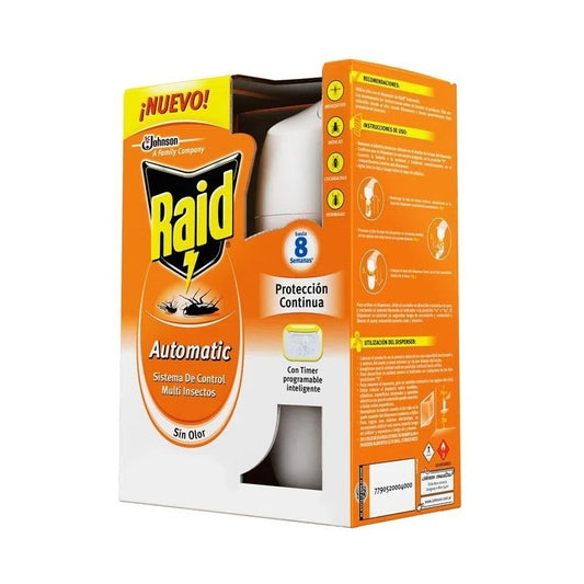 Raid Automático Sin Olor [multi Insectos] [difusor + Repues]