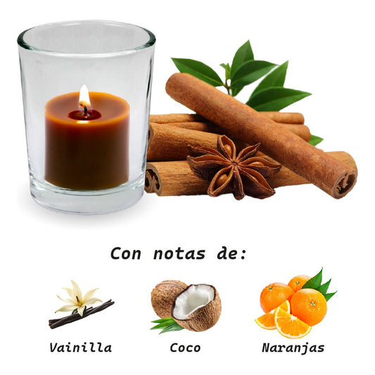 Lumar Aromatic - Vela En Vaso Decoración | Canela En Rama 125g
