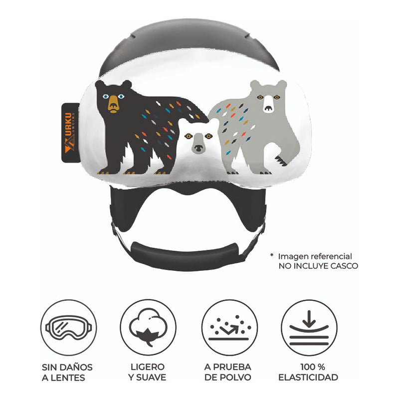 Funda Antiparras Ski/snow/bici Microfibra Elasticada