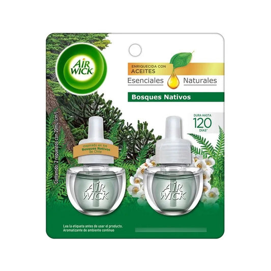 Air Wick Eléctrico  Recarga 2 Repuestos (bosque Nativo)