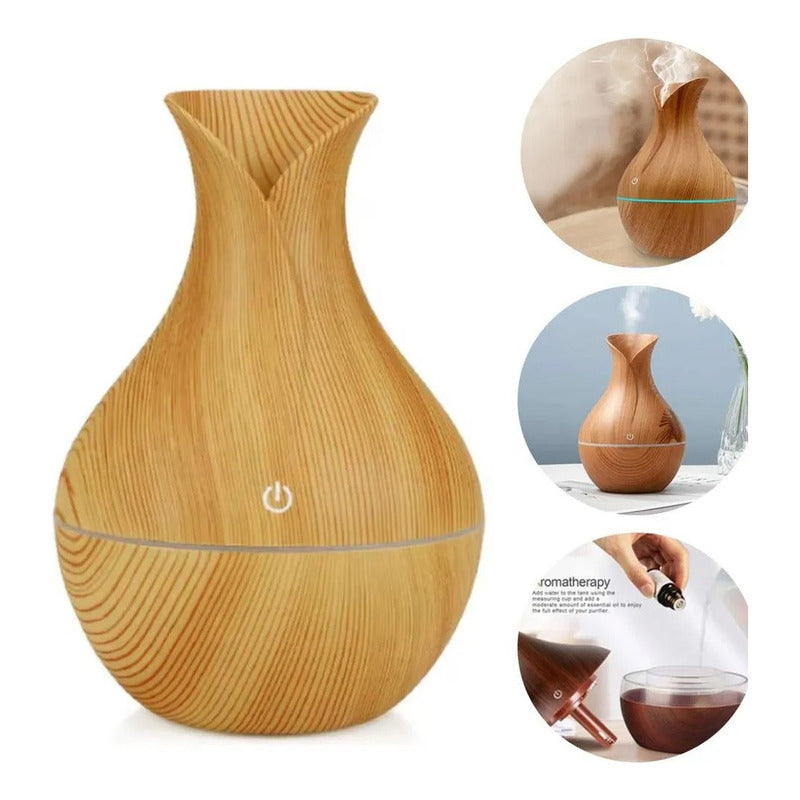 Difusor De Aroma Luz Led Usb 200 Ml + Aceite Citronela 50 Ml