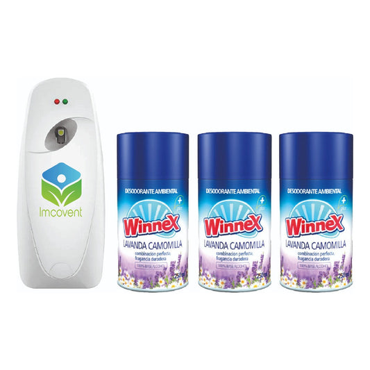 Winnex  Difusor Automatico + 3 Repuestos - Lavanda Camomilla