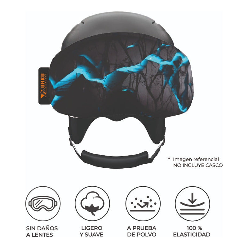 Funda Antiparras Ski/snow/bici Microfibra Elasticada