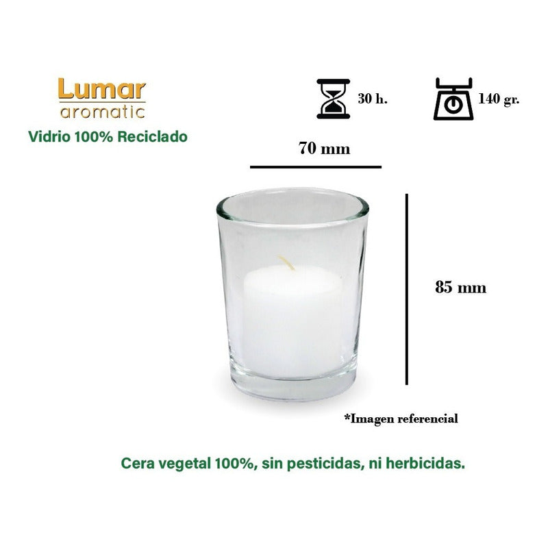 Lumar Aromatic - Aromática En Vaso Con Mensaje - [30h/140gr]