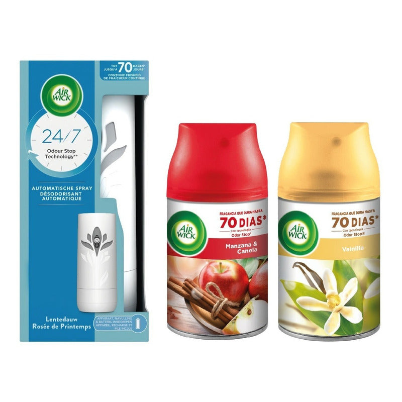 Air Wick Automatico Difusor + 2 Repuestos - Variedades