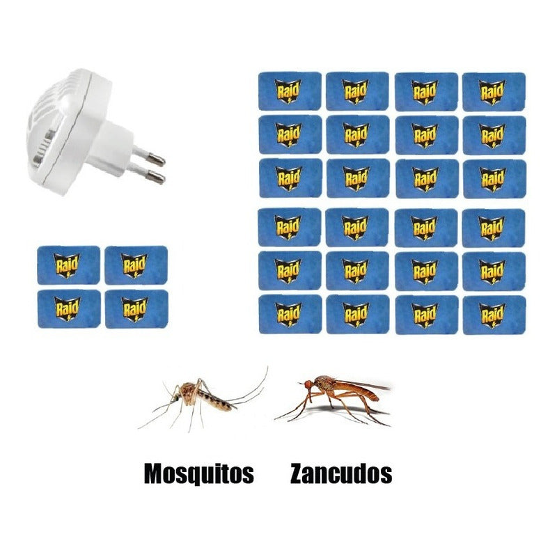 Raid Tabletas - Mosquitos Y Zancudos [enchufe + 28 Tabletas]