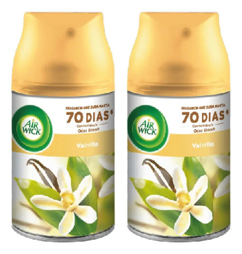 Air Wick Aromatizante Repuesto Automático Vainilla 250ml /2u