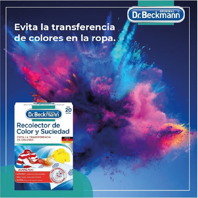 Dr. Beckmann Recolector De Color 20u + Perlas Fragancia 120g