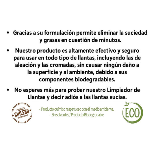 Limpiador De Llantas Y Aro 500ml