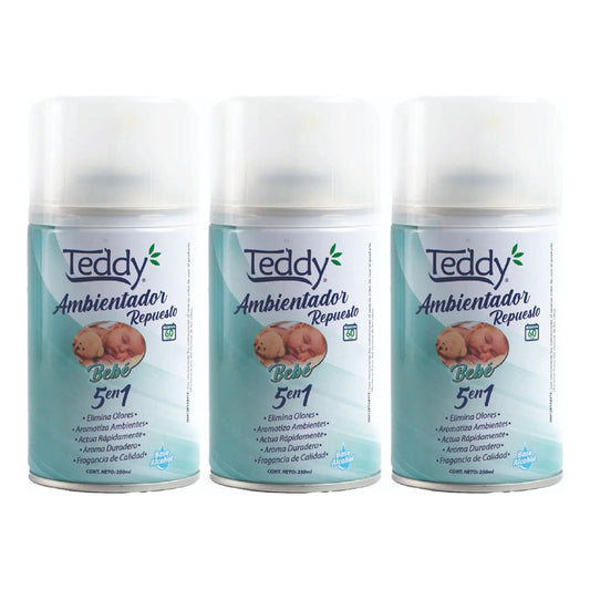 Repuesto Aromatiza. Automatico 250 Ml - Bebe Teddy 3u