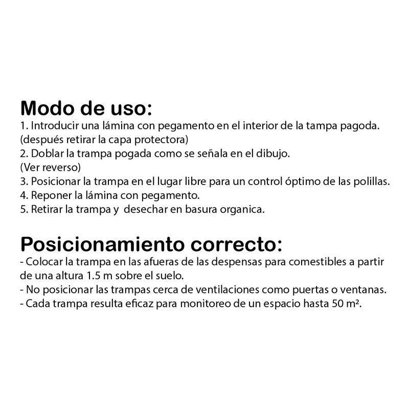 Insective -[trampa Xl]para Polillas Despensa + 10 Láminas