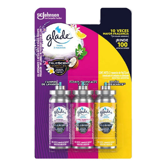 Glade Super Pack Toque Repuesto [3 Unidades]