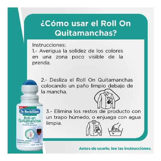 Dr. Beckmann -  Roll­-on Quitamanchas - Ropa Delicada 75ml