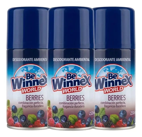 Repuesto Aromatiza. Automatico 250 Ml - Berries Winnex 3u