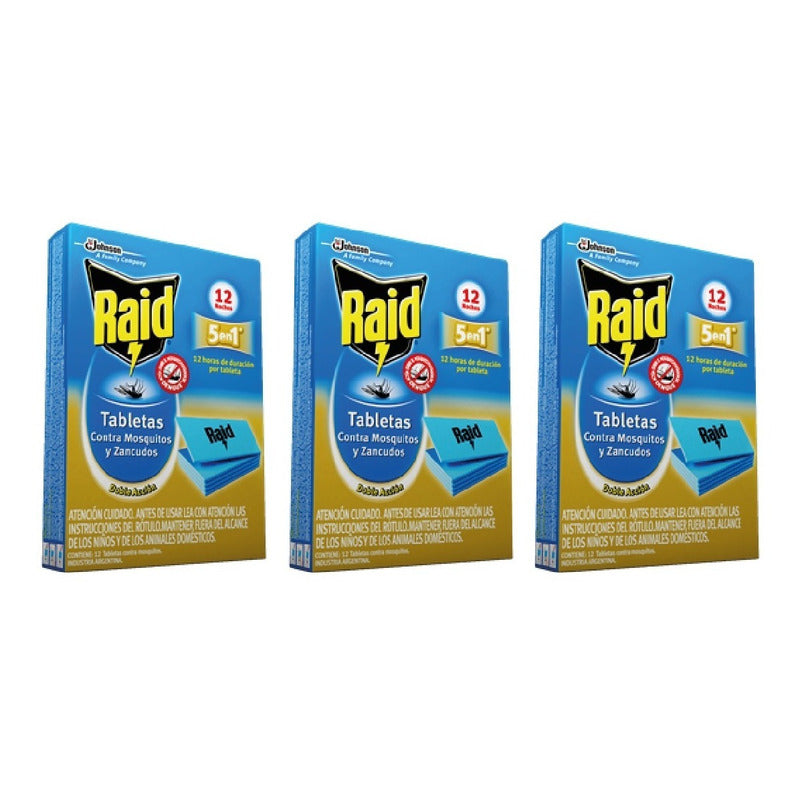 Raid Tabletas - Mosquitos Y Zancudos [36 Tabletas]