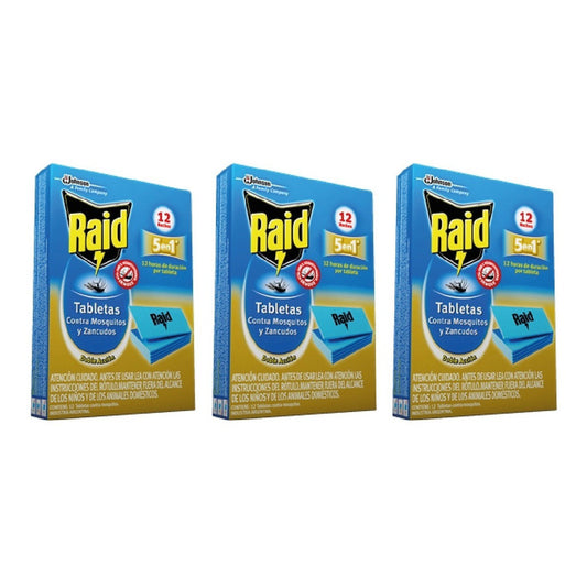 Raid Tabletas - Mosquitos Y Zancudos [36 Tabletas]