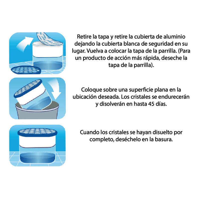 Damprid - Absorbedor De Humedad Desechable [2 Unidades] Seco