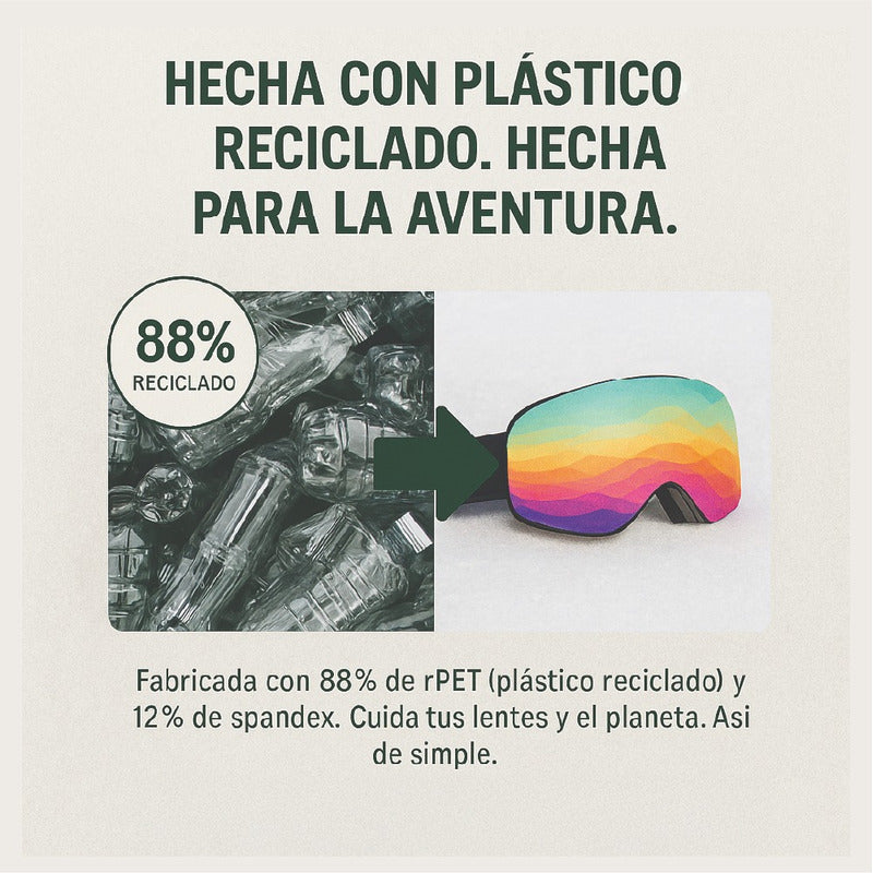 Funda Antiparras Ski/snow/bici Microfibra  Rash