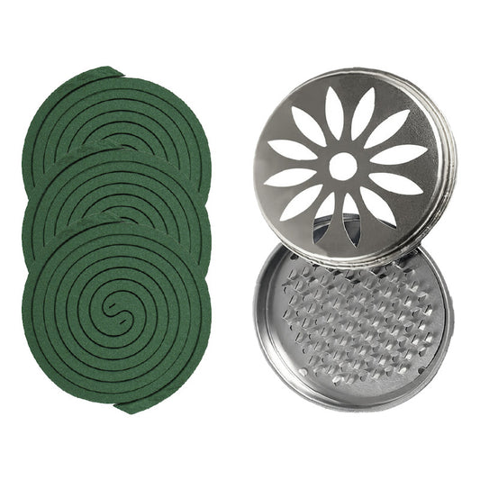 Espirales Citronela Mosquitos Zancudo 30u + Soporte Metal Fl