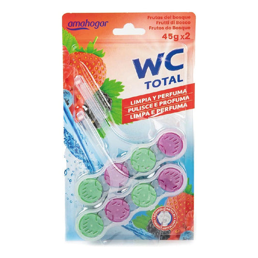 Aromatizador Wc Total  Colgadores Frutos Del Bosque 45gx2