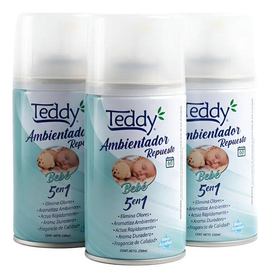 Repuesto Aromatiza. Automatico 250 Ml - Bebe Teddy 3u