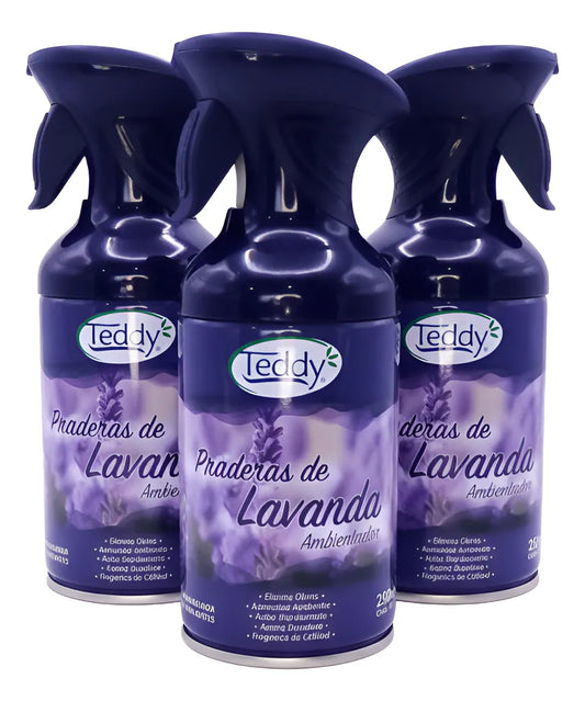 Teddy - Ambientador Con Gatillo 3u. Lavanda
