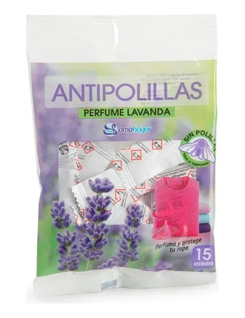 Tabletas Repelente Antipolillas - Protector de Ropa 15 Unidades