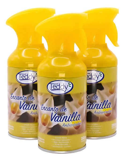 Teddy - Ambientador Con Gatillo 3u. Vainilla