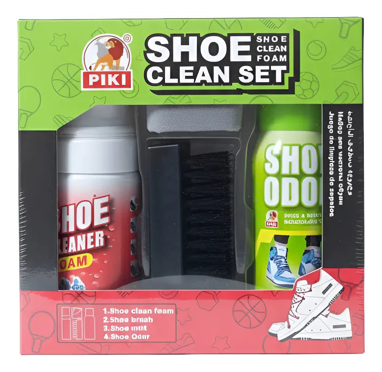 Kit limpiador de zapatillas (Limpiador, aromatizador, Aplicador)