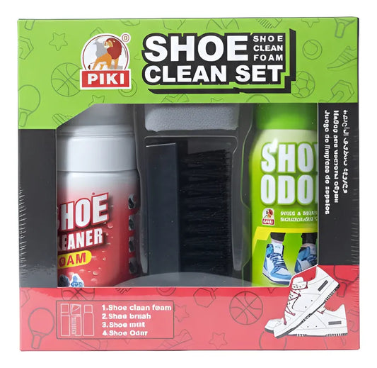 Kit limpiador de zapatillas (Limpiador, aromatizador, Aplicador)
