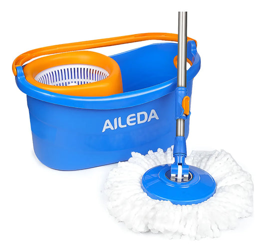Trapeador Giratorio AILEDA Spin 360° con Balde Centrifugador y Repuestos