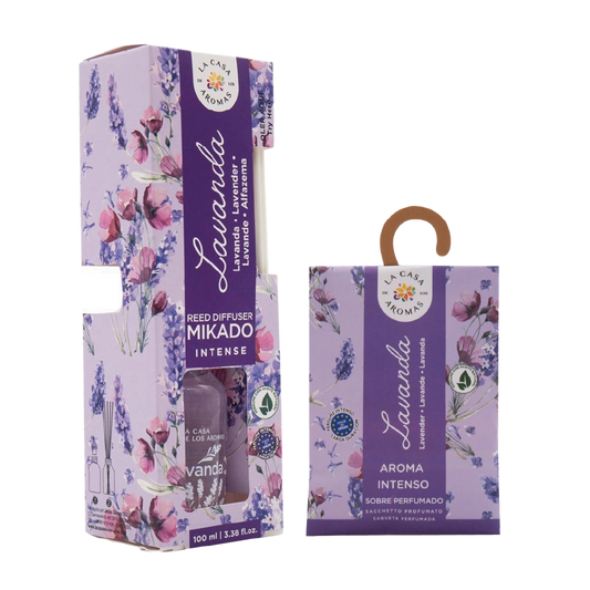 Mikado Intense 100 Ml + Sobre Perfumado 100 Ml Lavanda