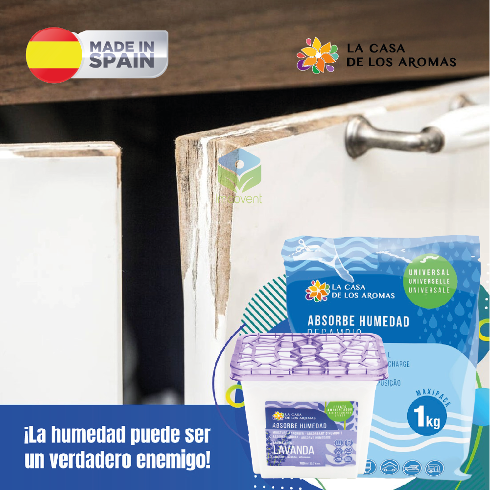 Absorbedor De Humedad Recargable 2 Potes + 5 Recargas