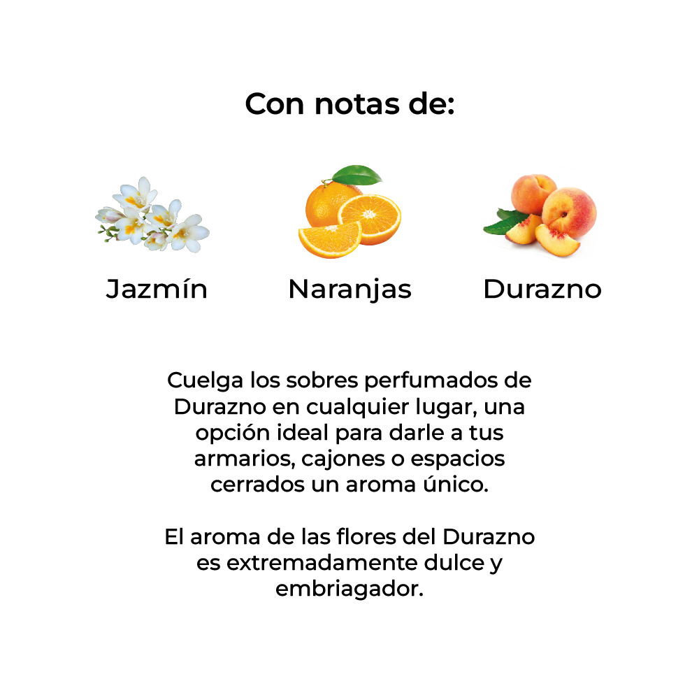 Sobre Perfumado Lifie Season 20g Armario Cajones | Durazno