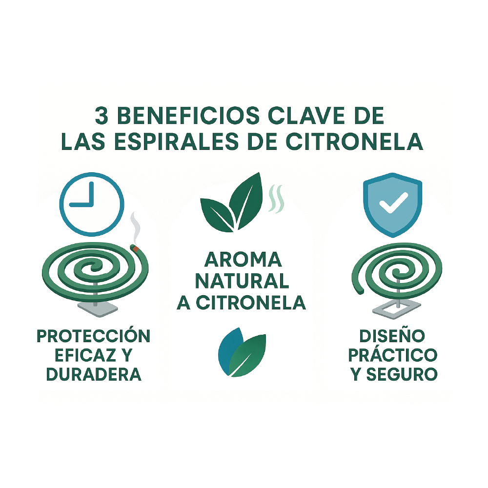 Espirales Citronela/Bambo Mosquitos Zancudo 30 Unidades
