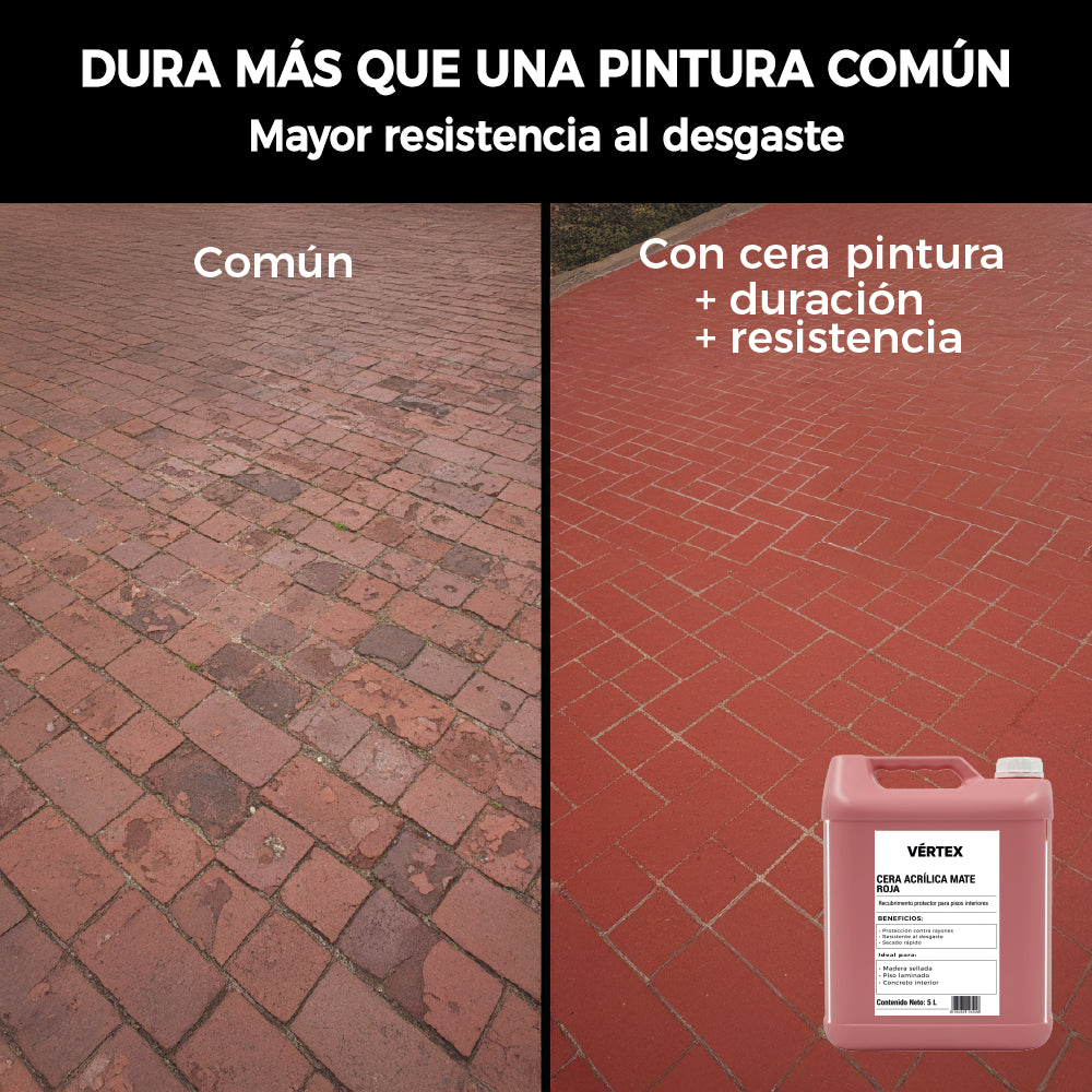 Cera Pintura para Piso 5 Litros Protección y Sellado Durable
