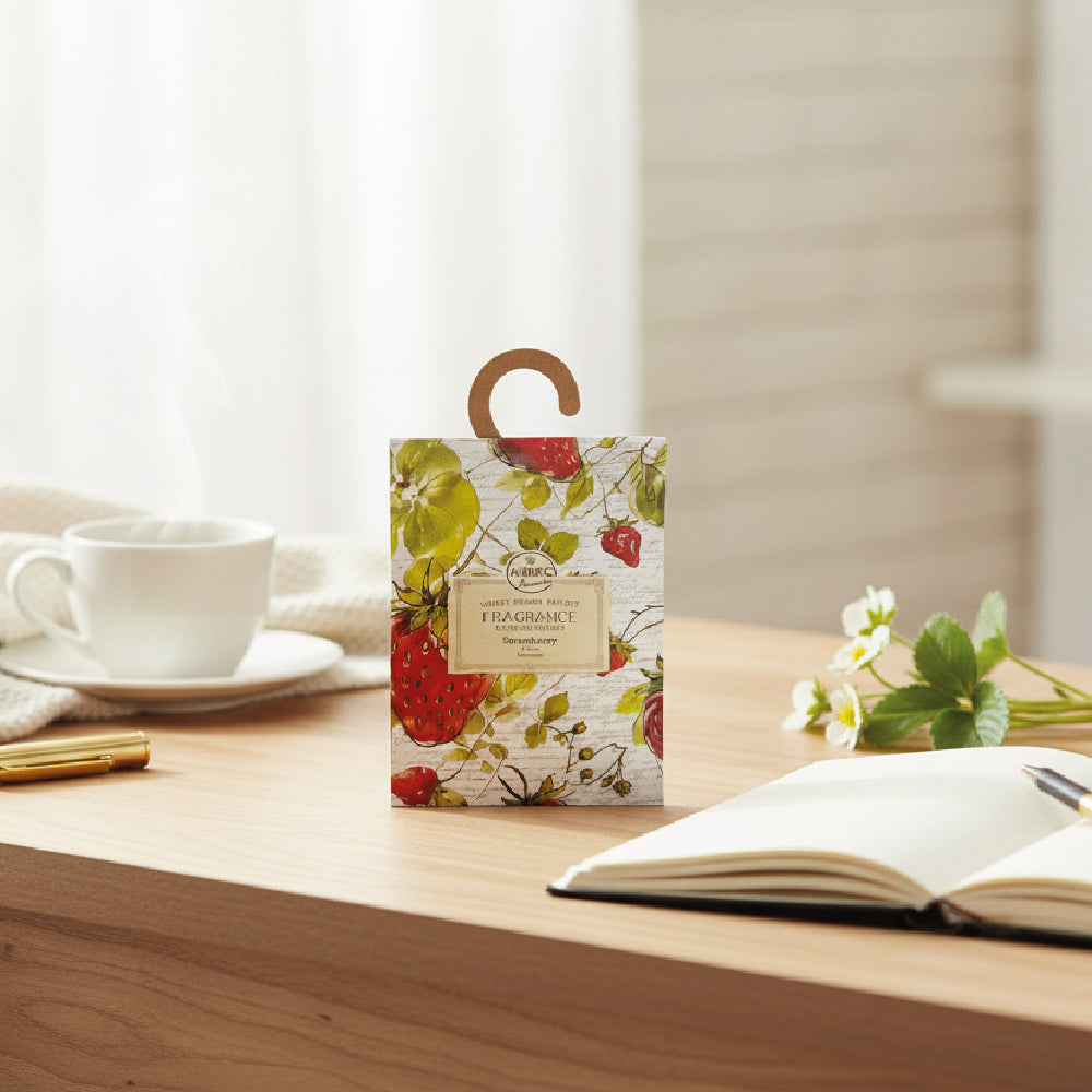 Sobre Perfumado Fragrance 20g Armario Cajones  | Fresas