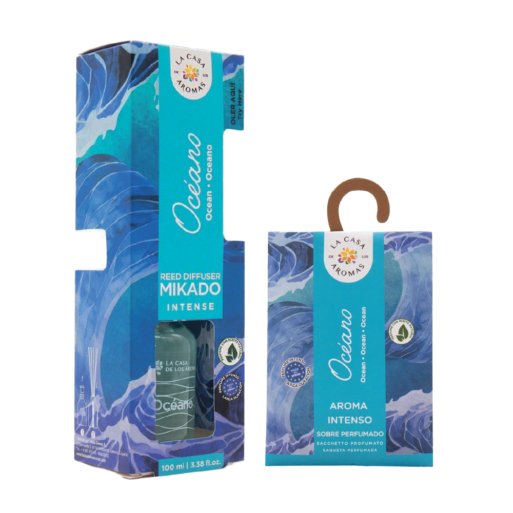 Mikado Intense 100 Ml + Sobre Perfumado 100 Ml Oceano
