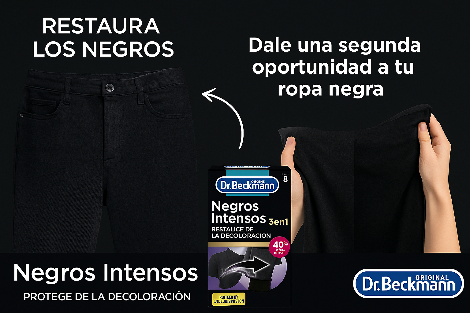 Banner para Dr. Beckmann Negros Intensos 3 en 1