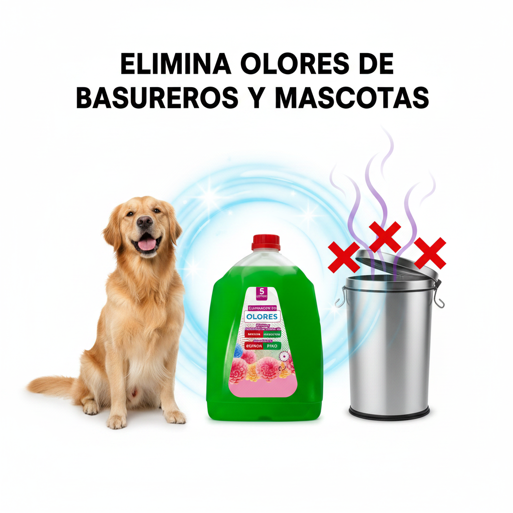 Imagen promocional eliminador de olores basureros y mascotas - perro feliz