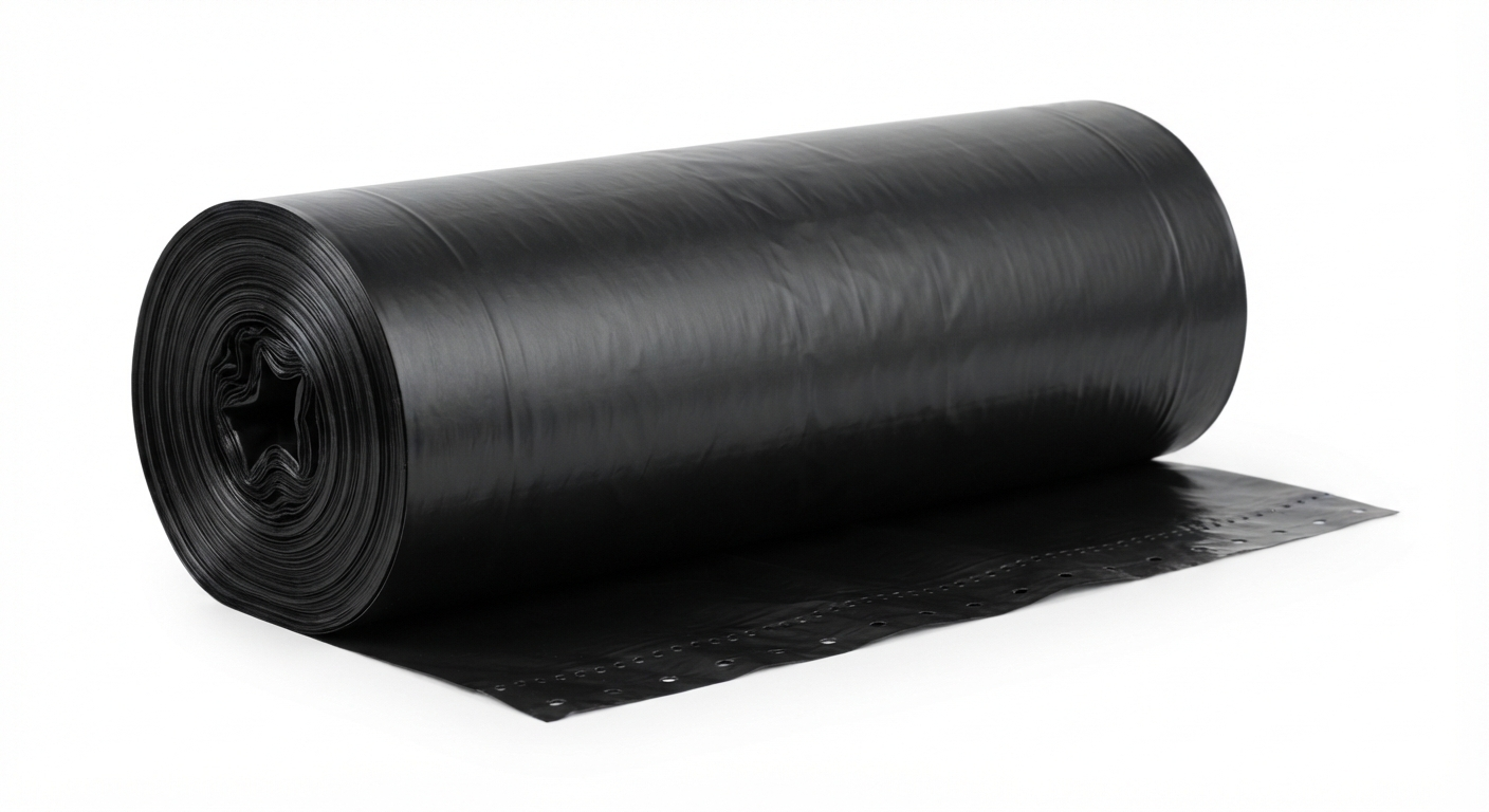 Bolsa de basura negra 105x150cm - vista limpia