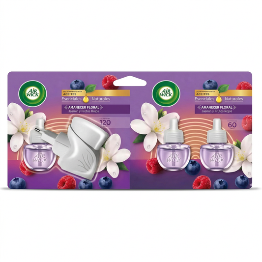Air Wick - Amanecer Floral  Enchufe + 3 Repuestos