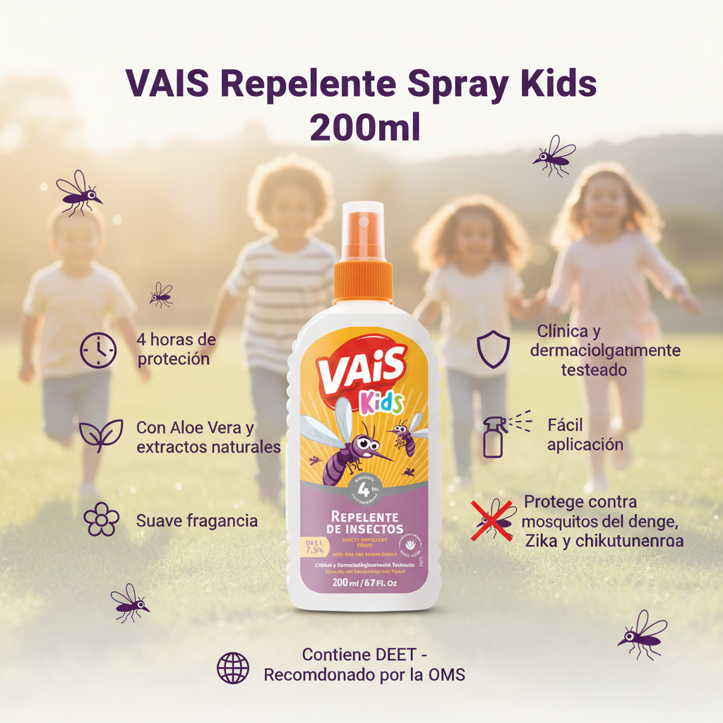 Imagen informativa VAIS Kids con producto real