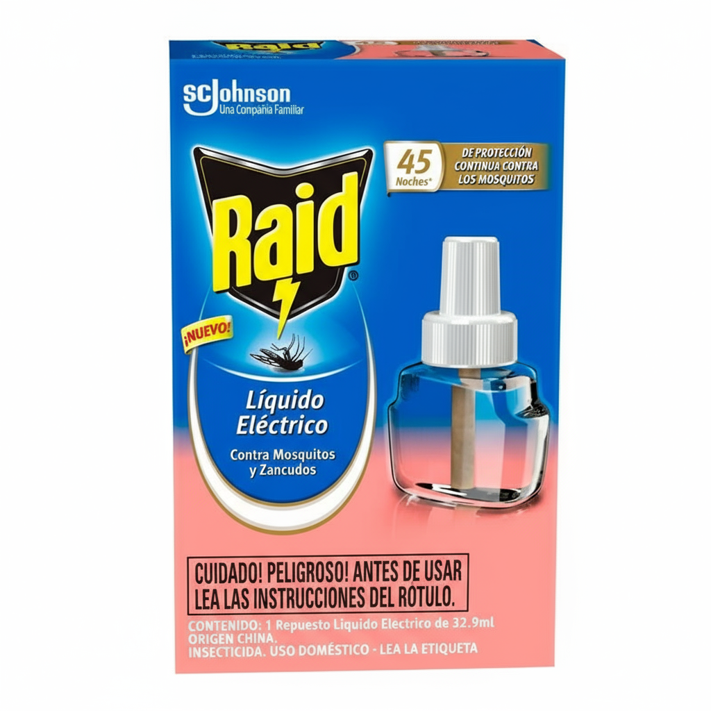 Raid Líquido Eléctrico de frente
