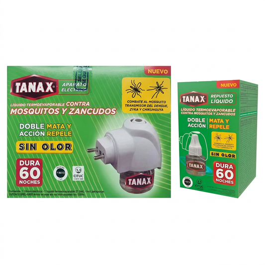 Tanax aparato eléctrico y repuesto en formato cuadrado